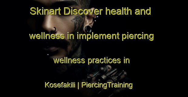 Skinart Discover health and wellness in implement piercing wellness practices in Kosefakili | PiercingTraining | PiercingClasses | SkinartTraining-Turkey